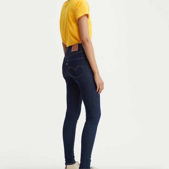 Levi’s Mile High Super Skinny Jeans in Dark Wash - Picture 7 of 7